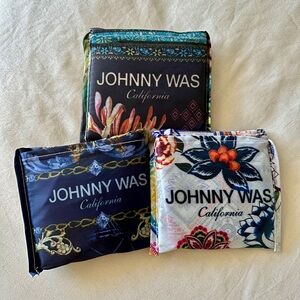 Johnny Was Reusable Shopping Tote Bags 
3 for $36